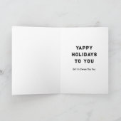 Hond kerst feestdagen kaart (Binnen)