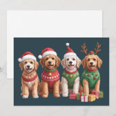 Hond Kerst Goldendoodle Kerst Hondenliefhebber Feestdagenkaart (Voorkant / Achterkant)
