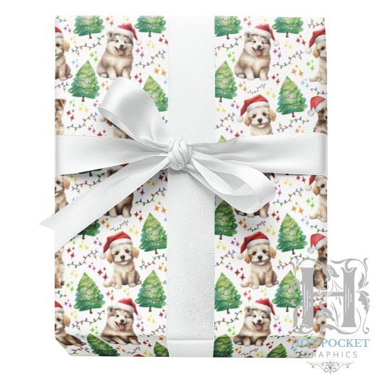 Hond Kerst Inpakpapier