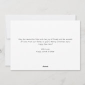 Hond Kerst Overlay Foto Happy Howholidays Pet Feestdagenkaart (Achterkant)