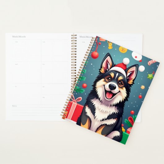 Hond Kerst Planner Kerstman Hoed Kerstcadeau (Display)