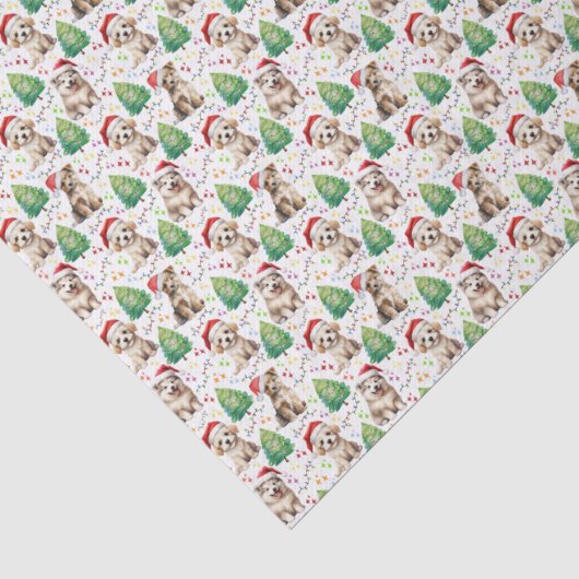 Hond Kerst Tissuepapier (Detail)