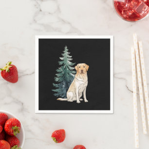 Hond Kerstboom Feest Hondenliefhebber Kerstmis Servet