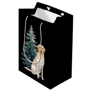 Hond Kerstboom Feestje Hond Liefhebber Kerstmis Medium Cadeauzakje