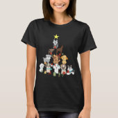 Hond Kerstboom Leuke Grappige Honden Xmas T-shirt (Voorkant)