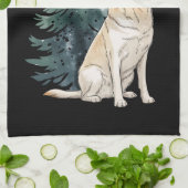 Hond Kerstboom Party Hondenliefhebber Xmas Theedoek (Gevouwen)