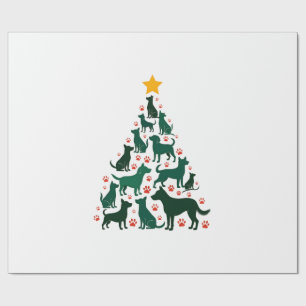 Hond Kerstboom Shirt - Hond Kerstmis (1) Cadeaupapier