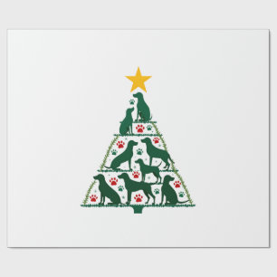 Hond Kerstboom Shirt - Hond Kerstmis (4) Cadeaupapier