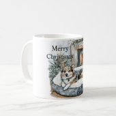 Hond Kersthaard Koffiemok (Voorkant links)