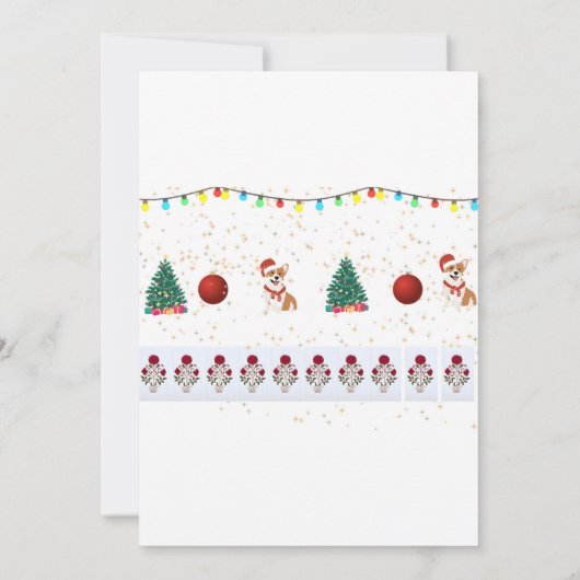 Hond Kerstkaart 5 x 7 Save The Date (Achterkant)