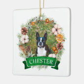 Hond Kerstkrans Ornament (Links)