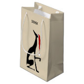 Hond Kerstman Hoed Modern Grappige Kerst Klein Cadeauzakje (Achterkant Gekanteld)