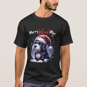 Hond Kerstman Huisdier Xmas mannen Vrouwen Lelijke T-shirt
