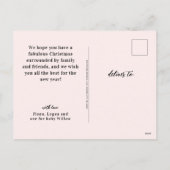 Hond Kerstmis Foto Gelukkige Pawholidays Feestdagenkaart (Achterkant)