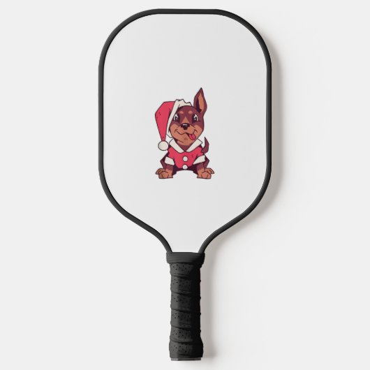 Hond Kerstmuts - Grappige Kerstmis _2 Pickleball Paddle (Voorkant)