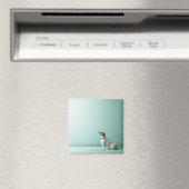 hond kijkt de ruimte in magneet (Insitu (Vaatwasser))