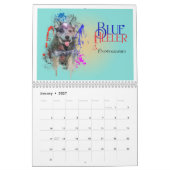 Hond Kleurrijke Splash Art Muur Kalender 2025 (Jan 2027)