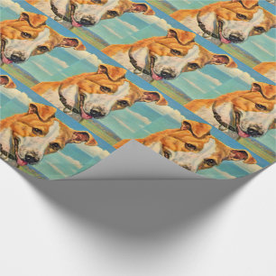 hond knappe hond cadeaupapier