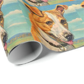 hond knappe hond cadeaupapier (Rol Hoek)