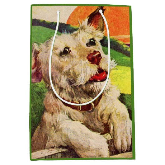 hond knappe hond medium cadeauzakje (Voorkant)