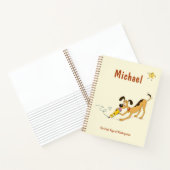 Hond Knippen met Potlood Notitieboek (Binnen)