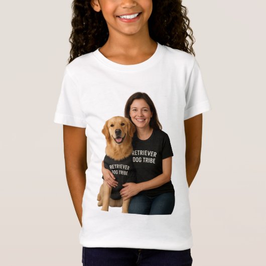 Hond knuffel t-shirt (Voorkant)