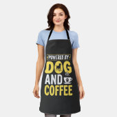 Hond Koffie Liefhebber Aangedreven Door Design Schort (Gedragen)
