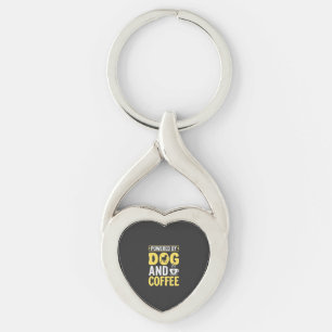 Hond Koffie Liefhebber Aangedreven Door Design Sleutelhanger