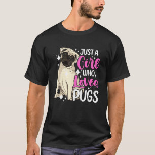 Hond Kortsnuitige Hond Gewoon een meisje dat van m T-shirt