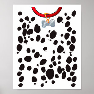 Hond kostuum Dalmations Spots Puppy Print Hallowee