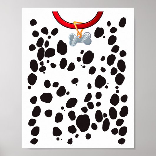 Hond kostuum Dalmations Spots Puppy Print Hallowee (Voorkant)