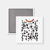 Hond kostuum Dalmations Spots Puppy Print Hallowee Magneet (Voorkant / Achterkant)