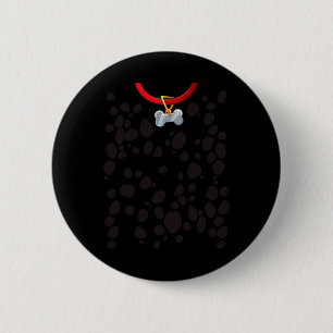 Hond kostuum Dalmations Spots Puppy Print Hallowee Ronde Button 5,7 Cm