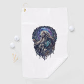 Hond Kristal Maan Betoverd Woud_1 Golfhanddoek (Insitu)