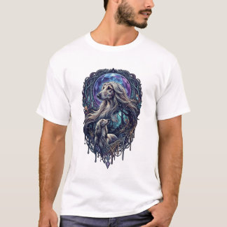 Hond Kristal Maan Betoverd Woud_1 T-shirt