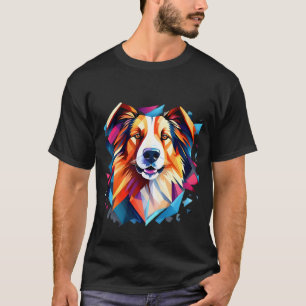 Hond kubisme Art Style T-shirt