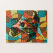 hond kubisme legpuzzel (Horizontaal)