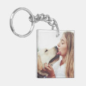 Hond Kus Foto Sleutelhanger (Voorkant Links)