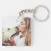 Hond Kus Foto Sleutelhanger (Achterkant)