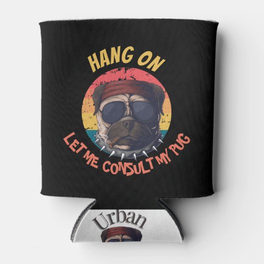 HOND, LAAT ME MIJN PUG RAADPLEGEN BLIKJESKOELER (Voorkant)