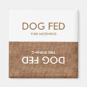 Hond Laatste Feed... Avond & Ochtend Magneet Herin (Voorkant)