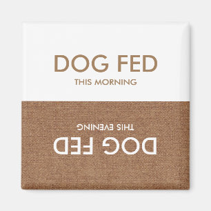 Hond Laatste Feed... Avond & Ochtend Magneet Herin