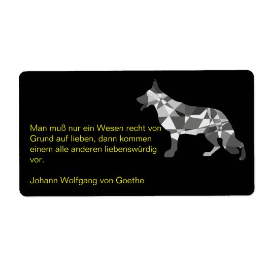 Hond Labels (Voorkant)