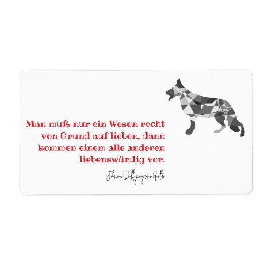 Hond Labels (Voorkant)