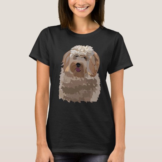 Hond Labradoodle Huisdier T-shirt (Voorkant)