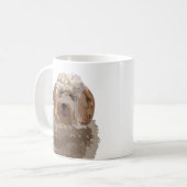 Hond Labradoodle Schattig Hond Design Koffiemok (Voorkant links)
