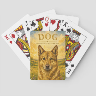 Hond Landwei Natuurleven Pokerkaarten