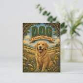 Hond Landwei POPCUT Briefkaart (Staand voorkant)
