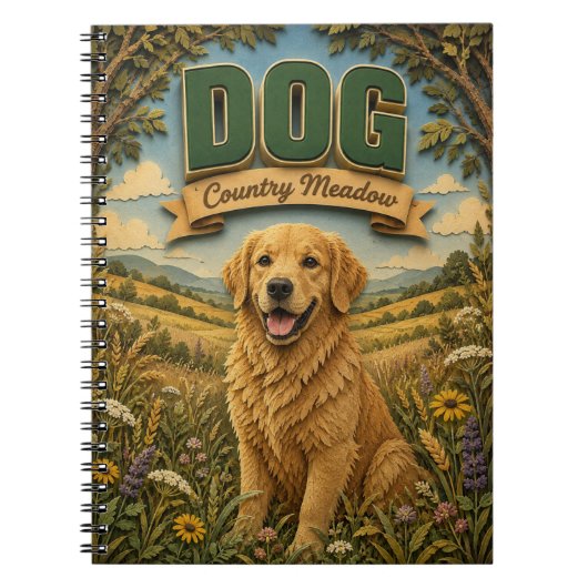 Hond Landwei POPCUT Notitieboek (Voorkant)
