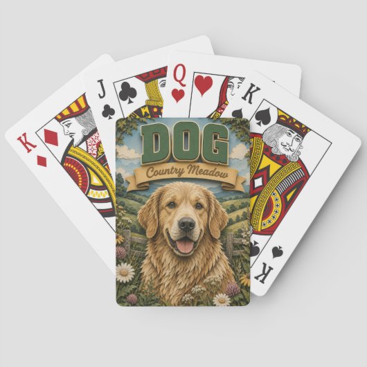 Hond Landwei POPCUT Pokerkaarten (Achterkant)